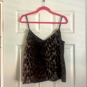 L’Agence Leopard print Jane cami size M